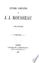 Oeuvres complètes de Jean-Jacques Rousseau