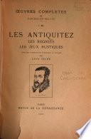 Oeuvres complètes de Joachim Du Bellay