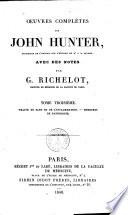 Oeuvres complètes de John Hunter