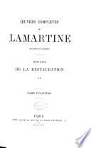 Oeuvres complètes de Lamartine, publiées et inédites