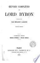 Oeuvres complètes de Lord Byron