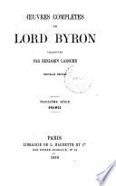 Oeuvres complètes de Lord Byron