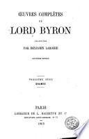 Oeuvres complètes de Lord Byron
