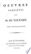 Oeuvres complètes de M. de Voltaire