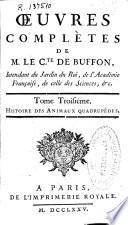 Oeuvres complètes de M. le Cte. de Buffon ...