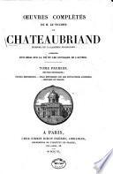 Oeuvres complètes de M. le vicomte de Chateaubriand ...
