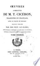 Oeuvres complètes de M.T. Cicéron