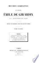Oeuvres complètes de Madame Emile de Girardin...