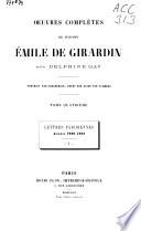 Oeuvres complètes de Madame Émile de Girardin, née Delphine Gay