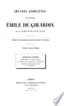 Oeuvres complètes de Madame Émilie de Girardin, née Delphine Gay: Nouvelles et contes