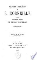 Oeuvres complètes de Pierre Corneile