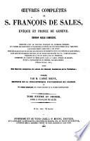 Oeuvres complètes de S. François De Sales