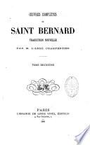 Oeuvres complètes de Saint Bernard