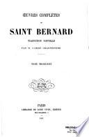 Oeuvres complètes de Saint Bernard