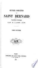 Oeuvres complètes de Saint Bernard