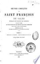 Oeuvres complètes de Saint François de Sales