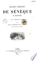 Oeuvres complètes de Sénèque le philosophe