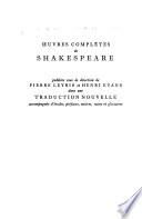 Oeuvres complètes de Shakespeare: Antoine et Cléopatre