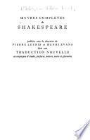 Oeuvres complètes de Shakespeare: Henri IV, première partie