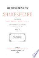 Oeuvres complètes de Shakespeare