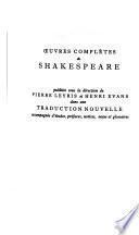 Oeuvres complètes de Shakespeare: Othello