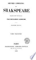 Oeuvres complètes de Shakspeare
