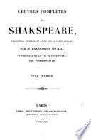 Oeuvres complètes de Shakspeare