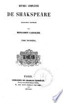 Oeuvres complètes de Shakspeare: La marchand de Venise. Beaucoup de bruit pour rien. Les méprises. Peines d'amour perdues. Cymbéline