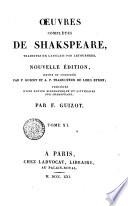 Oeuvres complètes de Shakspeare, traduites de l'anglais par Letourneur. Tome 1. (-13.)