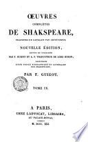 Oeuvres complètes de Shakspeare, traduites de l'anglais par Letourneur. Tome 1. (-13.)