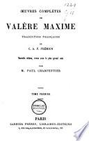 Oeuvres complètes de Valère Maxime