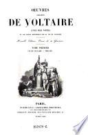 Oeuvres Complètes De Voltaire Avec Des Notes Et Une Notice Historique Sur La Vie De Voltaire