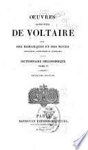 Oeuvres complètes de Voltaire: Dictionnaire philosophique
