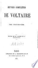 Oeuvres complètes de Voltaire ; éd. de Ch. Lahure