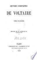 Oeuvres complètes de Voltaire ; éd. de Ch. Lahure