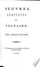 Oeuvres completes de Voltaire