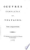 Oeuvres completes de Voltaire