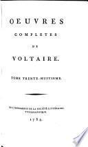 Oeuvres completes de Voltaire