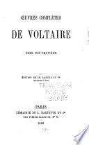 Oeuvres complètes de Voltaire: Mélanges