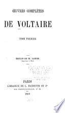Oeuvres complètes de Voltaire: Notice sur Voltaire. Théatre