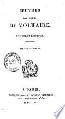 Oeuvres complètes de Voltaire: Poésies