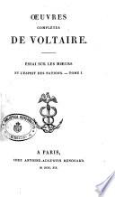 Oeuvres completes de Voltaire. Tome 1. -66.]