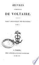 Oeuvres completes de Voltaire. Tome 1. -66.]