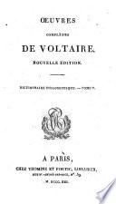 Oeuvres complètes de Voltaire. Tome premier (-soixantieme)