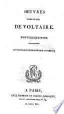 Oeuvres complètes de Voltaire. Tome premier (-soixantieme)