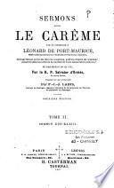 Oeuvres complètes du bienheureux Léonard de Port-Maurice,....