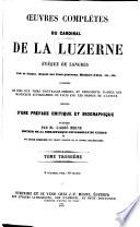 Oeuvres complètes du Cardinal de La Luzerne, évêque de Langres ...