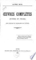 OEuvres complètes: poésie et prose