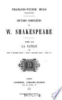 Oeuvres completes “de W. Shakespeare”