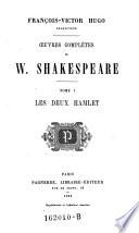 Oeuvres completes “de W. Shakespeare”